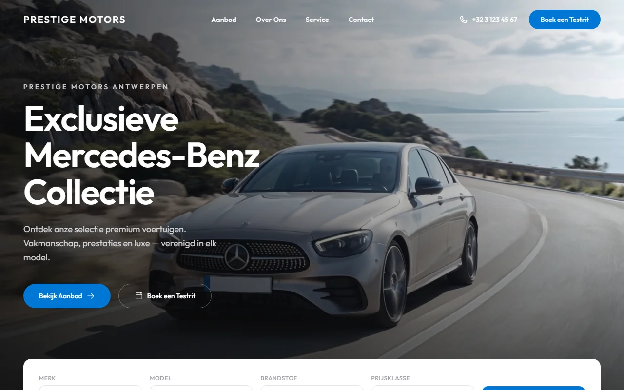 Screenshot van het AutoDealer Platform project — Automotive